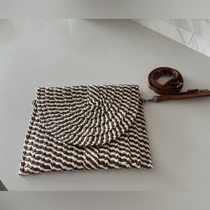 Woven Brown and White NWOTCrossbody Bag -Brand Unspecified Purchased in Greece -